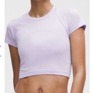 Lululemon Athletica Swiftly Tech Cropped Short-Sleeve Shirt 2.0 Size 2